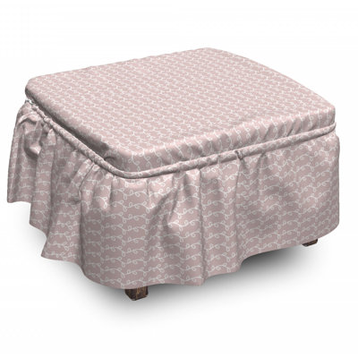 Box Cushion Ottoman Slipcover