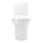 White Ceramic 1.1/1.6 Toilet, Elongated, Comfortable Height, & Construction , Ceramic, Height