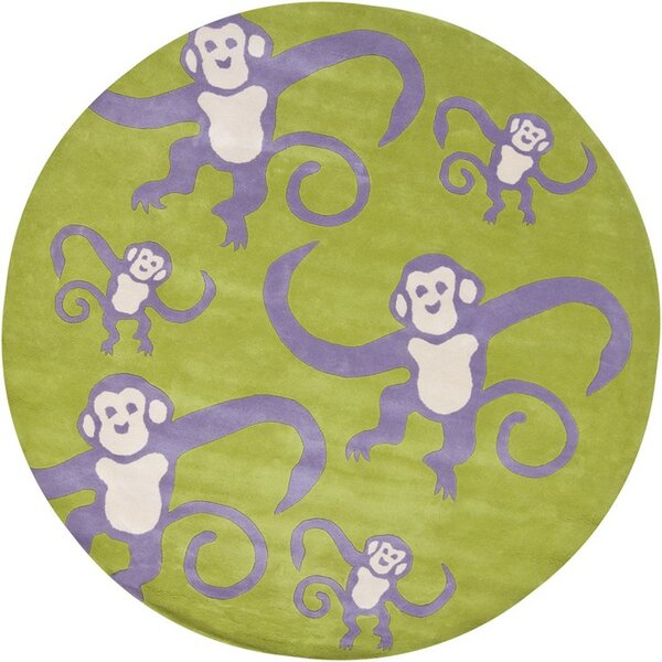 Chandra Kids Green Monkey Area Rug | Perigold