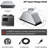 36 inch 900 CFM Convertible Insert Range Hood 4 Speed Quiet Black Stainless Steel Panel Push Button Control with LED Lights-120430909