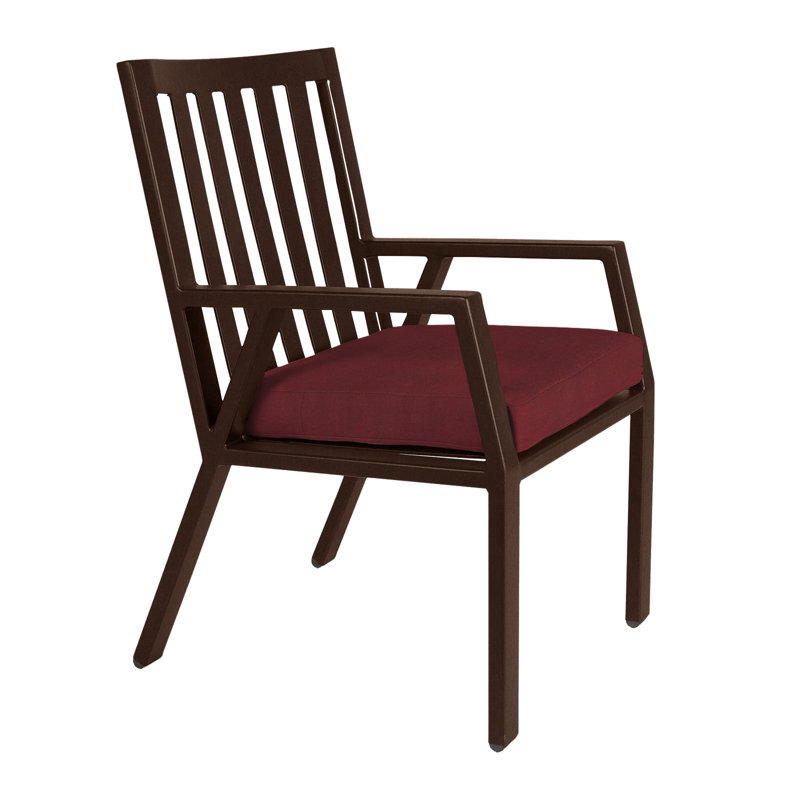 Aris Outdoor Dining Armchair, Copper Creek, Harris Stone