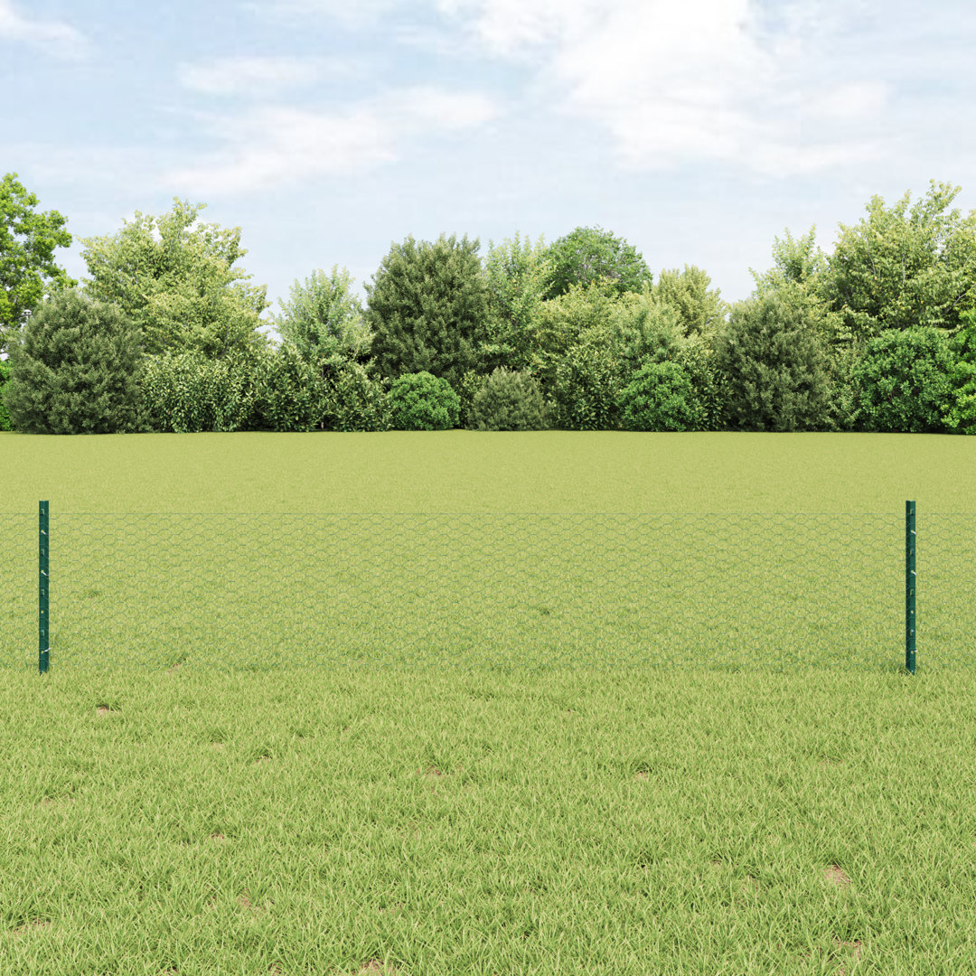 Fence with Post Segment Outdoor Barrier Garden Terrace Divider Boundary