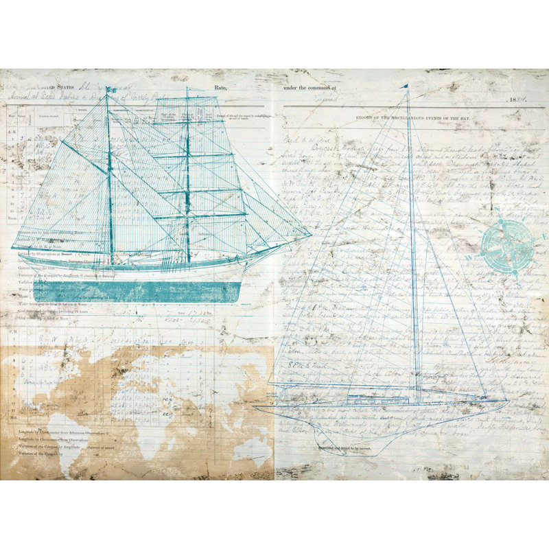 Classic Sailing by Joannoo - Wrapped Canvas Print, 70cm H x 100cm W x 4cm D