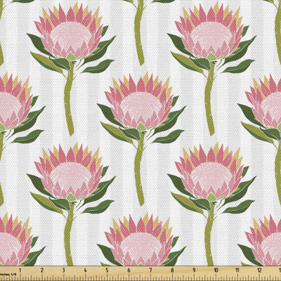 Niehaus Layout of Protea Flowers Fabric