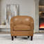 Slaven Faux Leather Barrel Chair-190827910
