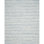 Tapis rayé bleu / ivoire en laine tissé à la main et à plat Emek