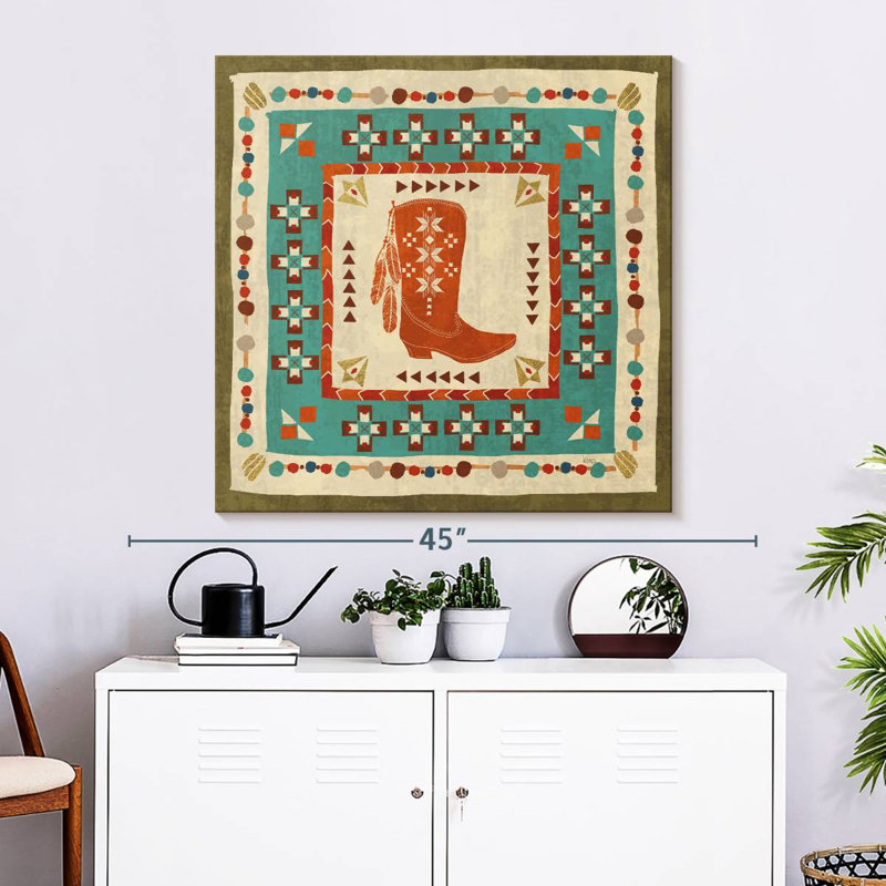 Southwest At Heart Tile III, H 33 po x l 33 po