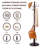 Solid Wood Coat Rack, 14 Hanging Points & Sturdy Base For Hallway, Office(Metal Hook)