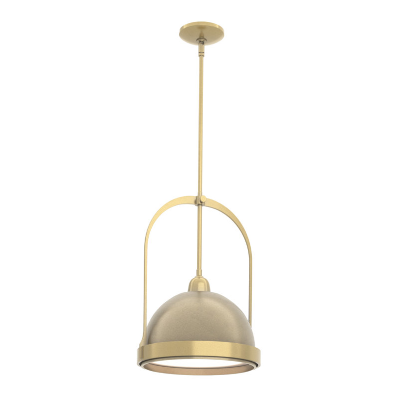 Atlas 1 - Light Single Dome Pendant, Modern Brass, Soft Gold