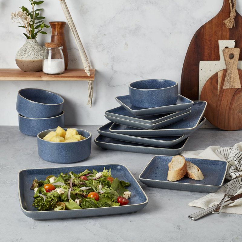 Alirra Handmade Stoneware Dinnerware - Set of 12
