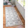 Glam Geometric White Silver Area Rug