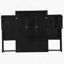 Grand lit escamotable avec bureau, coiffeuse et armoires, espresso-1716228497