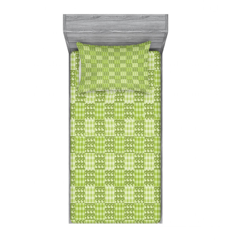 Ensemble de draps texturés, Ensemble de draps pour lit simple avec drap-housse
