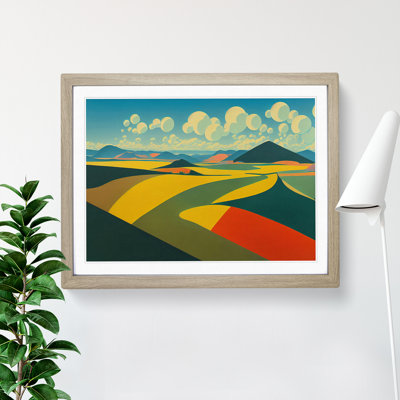 Abstract Meadow Landscape Vol.2 - Framed Print