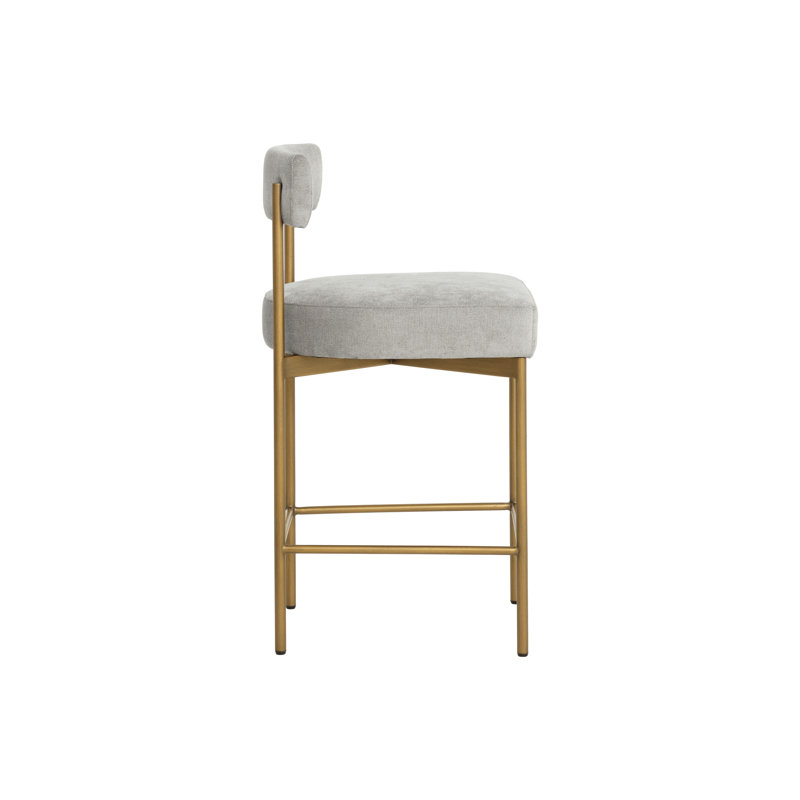 Seneca Upholstered Stool with Metal Frame