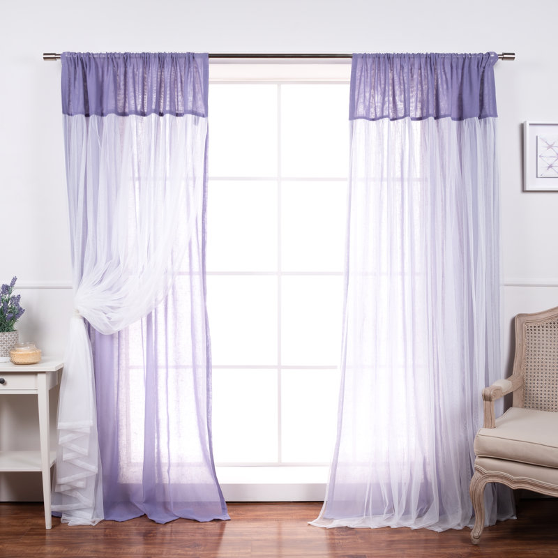 Duluth Sheer Curtain Pair, Lilac