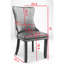 Upholstered Dining Chair , 2 Beige. Solid Wood Legs. Strong Support. Foam Cushion. Adjustable Pegs. Sw8809bg Beige Chairs  2 , High Back For Extra Comfort. Pegs On-707298418
