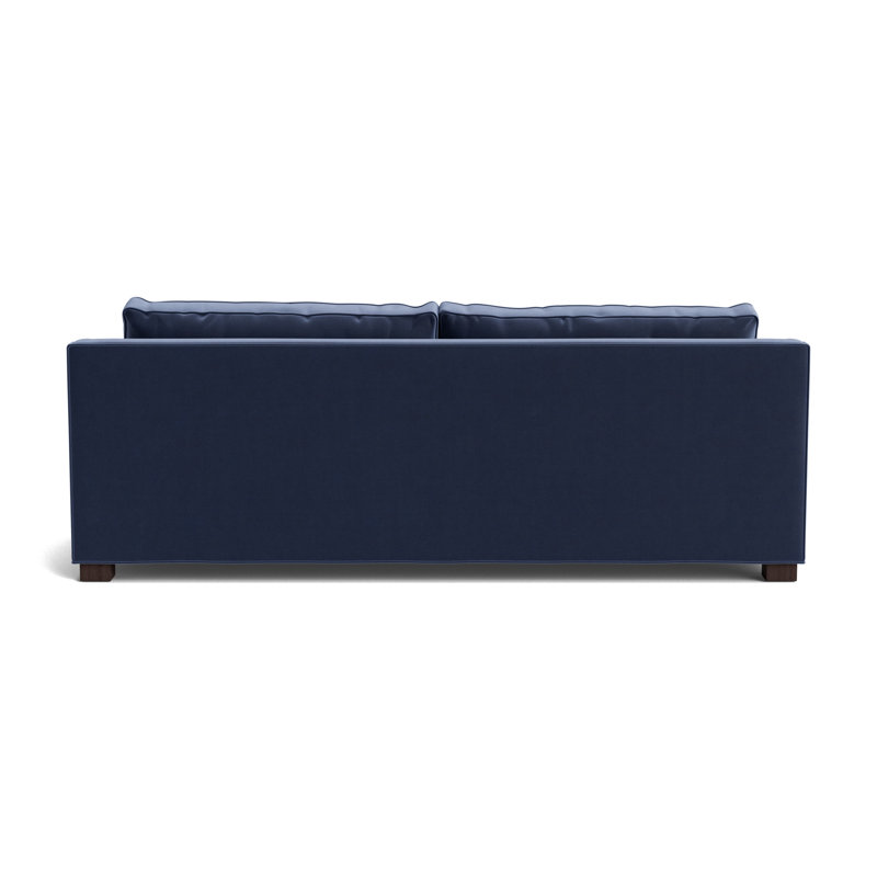 Keaton Slope No Nail 84 Sofa, Performance Velvet - Indigo, Java