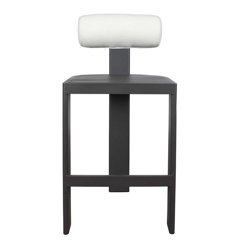 Uttermost Bolster Back Outdoor Bar Stool, 30"