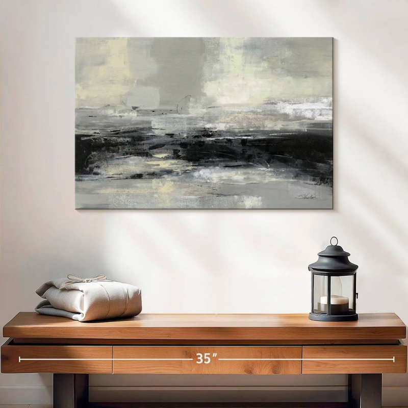 Avery Winter Road - abstrait, H 16 po x l 24 po