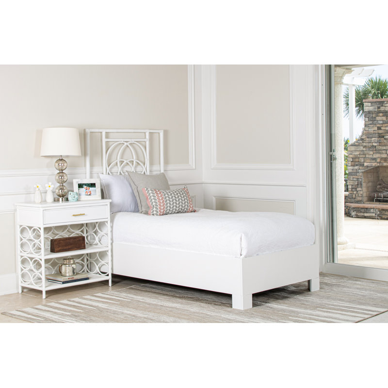 Emilia Platform Bed, White, Twin XL