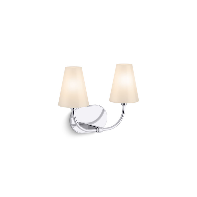 Kernen By Studio McGee Two-Light Sconce, Polished Chrome