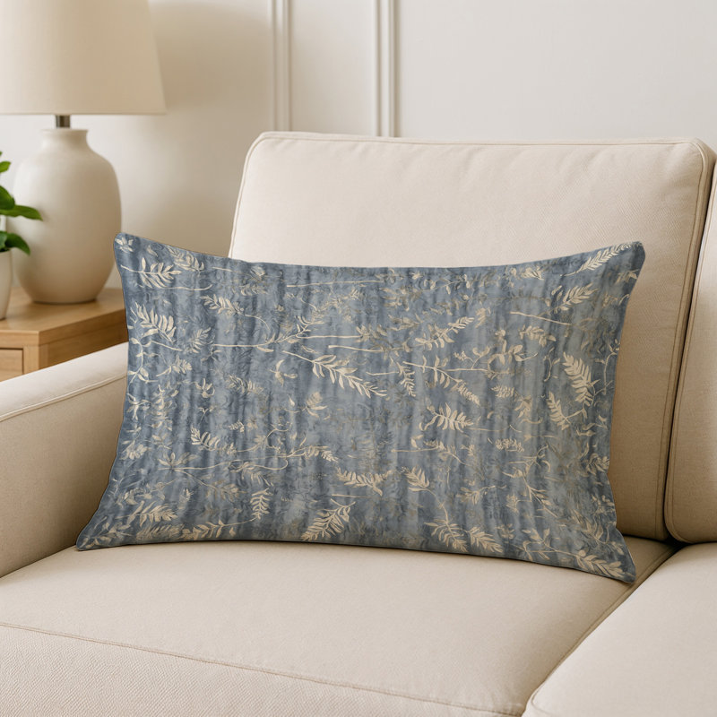 Coussin décoratif intérieur et extérieur Modern, Gris abstrait 164, Rectangle H 18 po x l 25 po