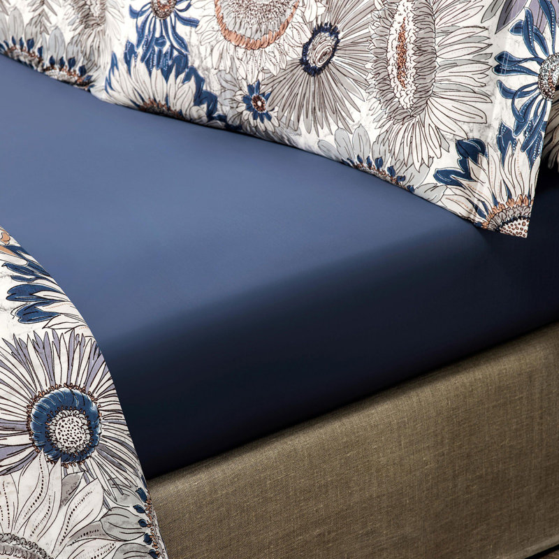 Stephani Rayon Floral Fitted Sheet, Full
