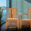 Chaise de patio en teck Chanelle