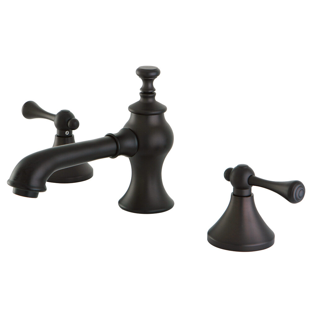 Kingston Brass English Country Widespread Bathroom Faucet with Pop-Up ...