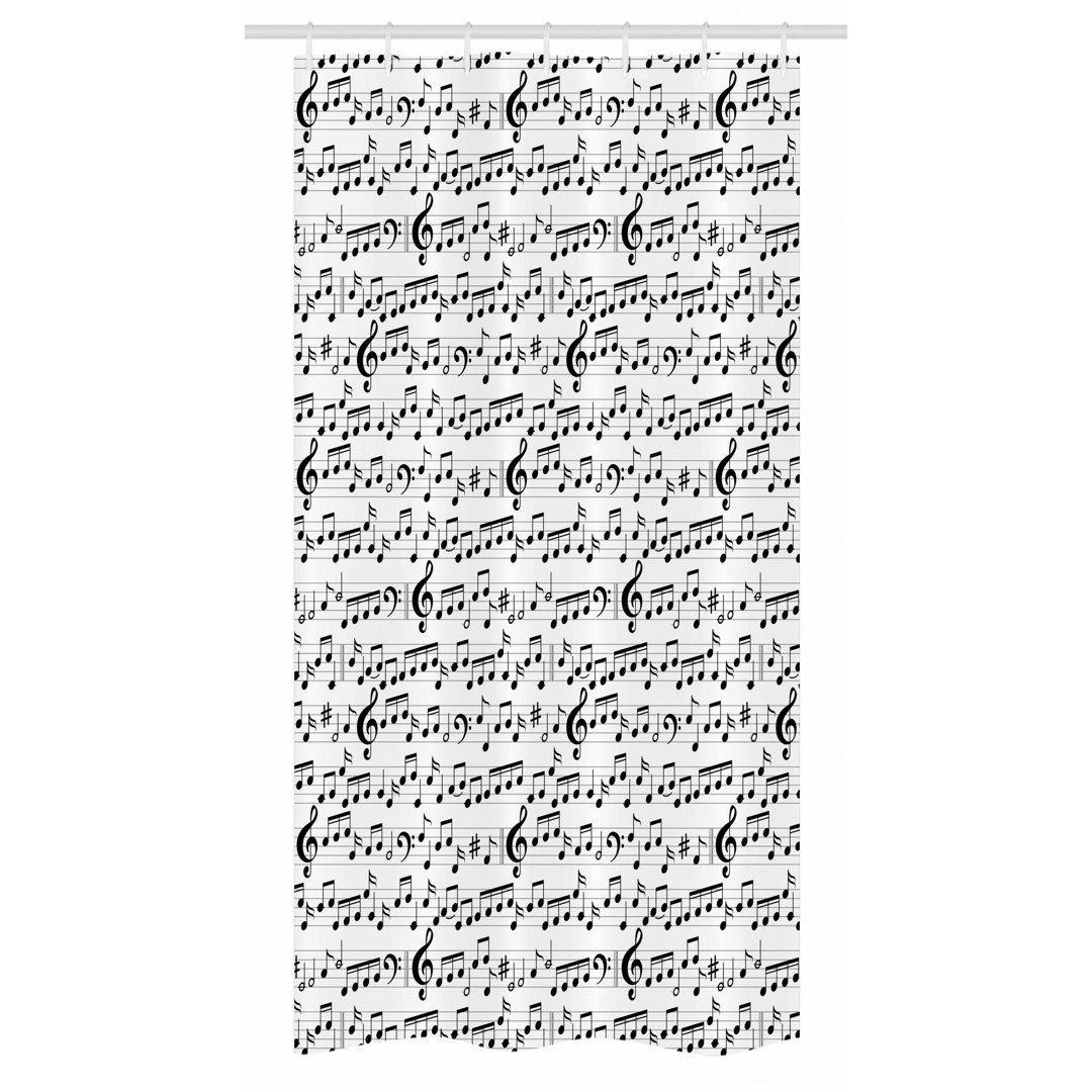 Music Stall Shower Curtain Single + Hooks East Urban Home 