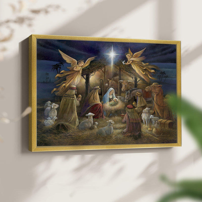 Nativity -Framed Print - Restickable