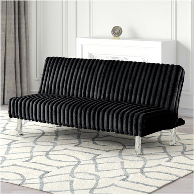 Contemporary Design Metal Base Legged Furniture That Can Be Converted Into A Bed With Additional Support Metal Legs For Enhanced Stability