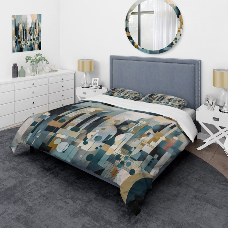  Microfiber / Polyester Duvet Cover Set, Queen Duvet Cover + 2 Standard Shams