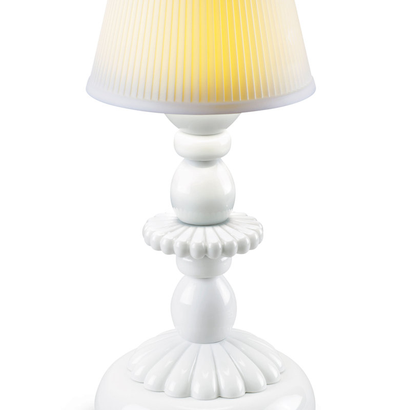 Lotus Firefly 11" Table Lamp, White