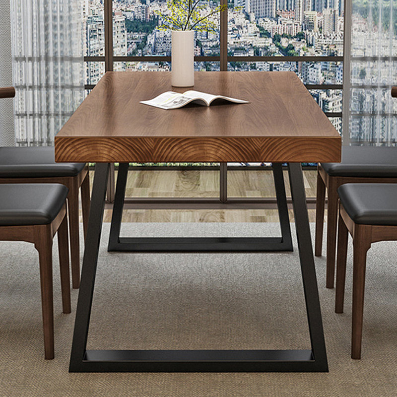 Ensemble de table de salle à manger en bois massif de style américain, H 29,5 po x L 78,7 po x l 31,4 po 