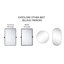 Miroir de salle de bain asymétrique en métal arqué 30 po H x 20 po Faus pour meuble-lavabo, commode, manteau de cheminée ou chambre à coucher-1332063295