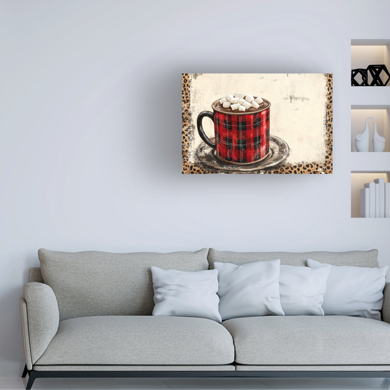 Art sur toile rouge Momart, H 30 po x l 47 po