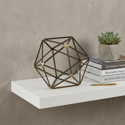 Sculpture de table en or peinte à la main Finnigan