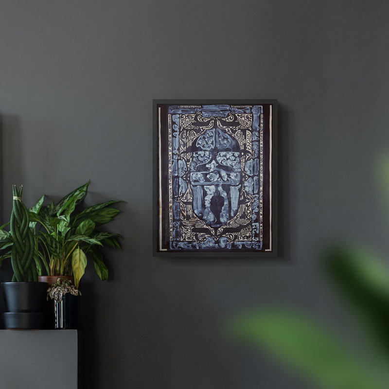 William Morris, reproduction encadrée XL, Noir, H 14 po x l 11 po