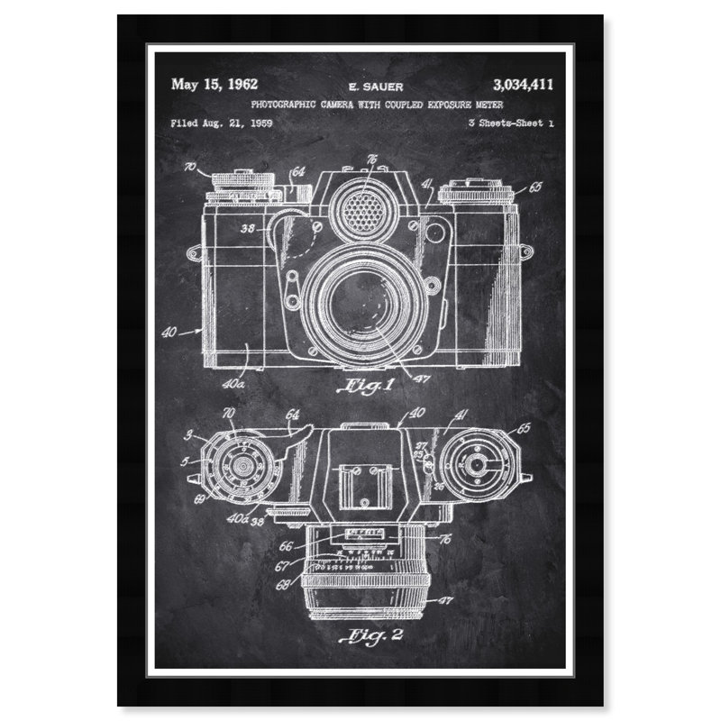 "Sauer", tableau noir, reproduction d'art graphique sur papier