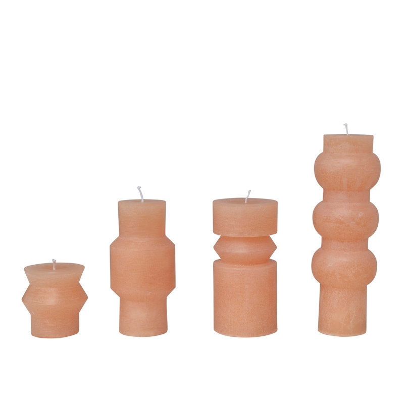 Unscented Totem Pillar Candle, Citrus