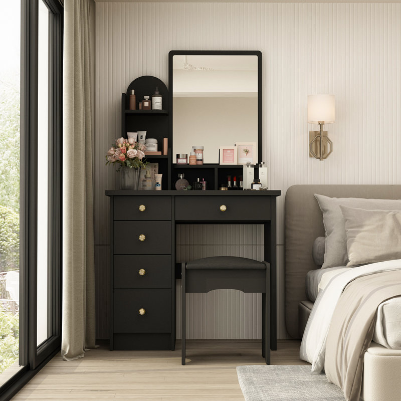 Coiffeuse Shavab, Noir
