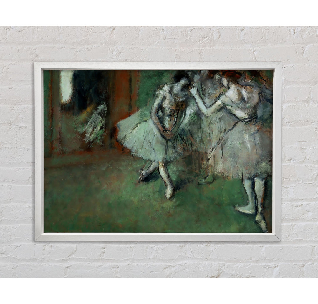 Degas Eine Gruppe von Tänzern - Einzelner Bilderrahmen Kunstdrucke auf Leinwand