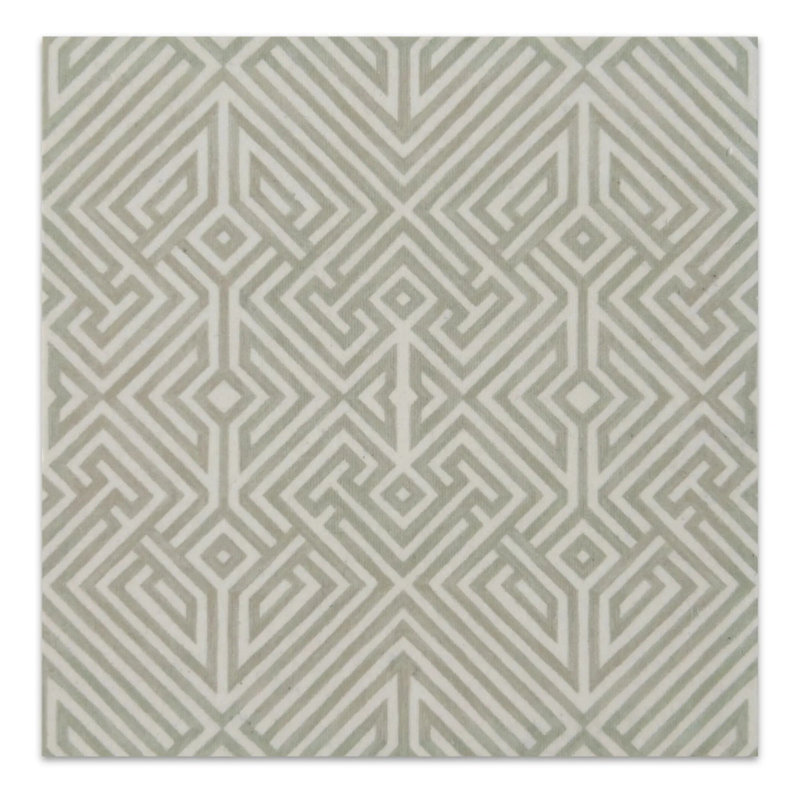 Carrelage gravé au laser taupe 6 po x 6 po Labyrinth