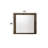 Elettra Rustic Walnut Finish Mirror