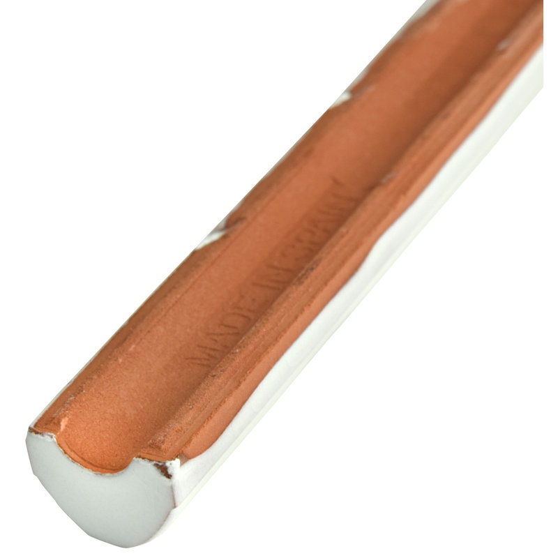 Antic Craquelle 6" x 0.75" Ceramic Mudcap Tile Trim in Gris claro