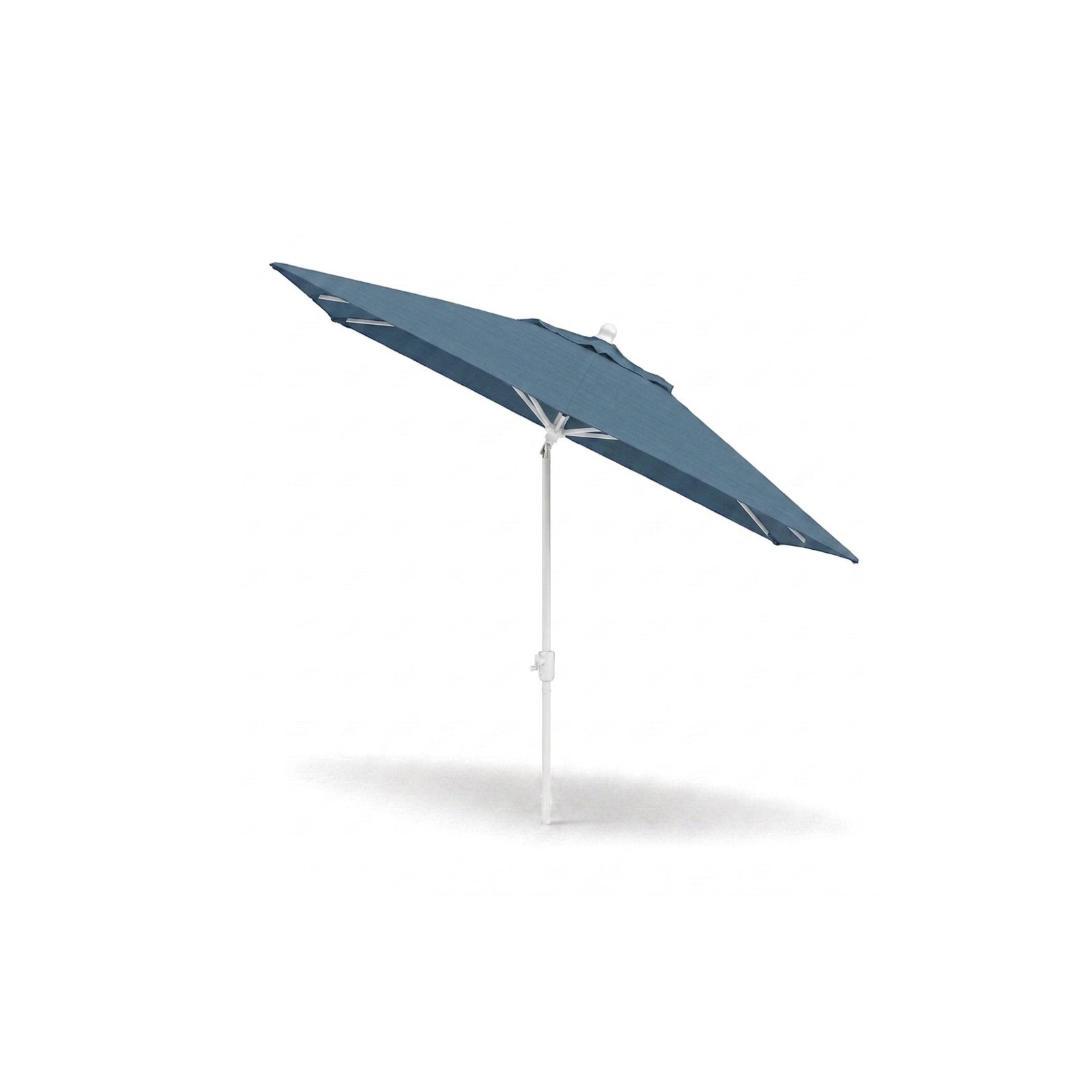 Olivier 116.7'' Outdoor Umbrella, Canvas Sapphire Blue Sunbrella, White Sand