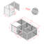 Calirae Weather Resistant Small Animal Hutch
