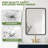24 x 32 Rectangle Wall Mounted Framed Bathroom Vanity Mirror-1668935471